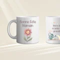 Mug blanc bonne fete maman merci de m aider a grandir smpbn0026